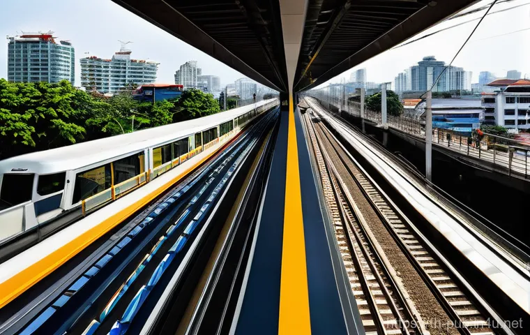 공공정책의 비용 편익 분석 사례 - **Prompt: Urban Transformation: From Construction Chaos to Seamless Commute**
    A bustling Bangkok...