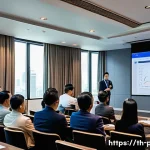 Home 21 공공정책 관련 자격증 종류 - A professional seminar room in Bangkok filled with diverse Thai adults attending a public policy tra...
